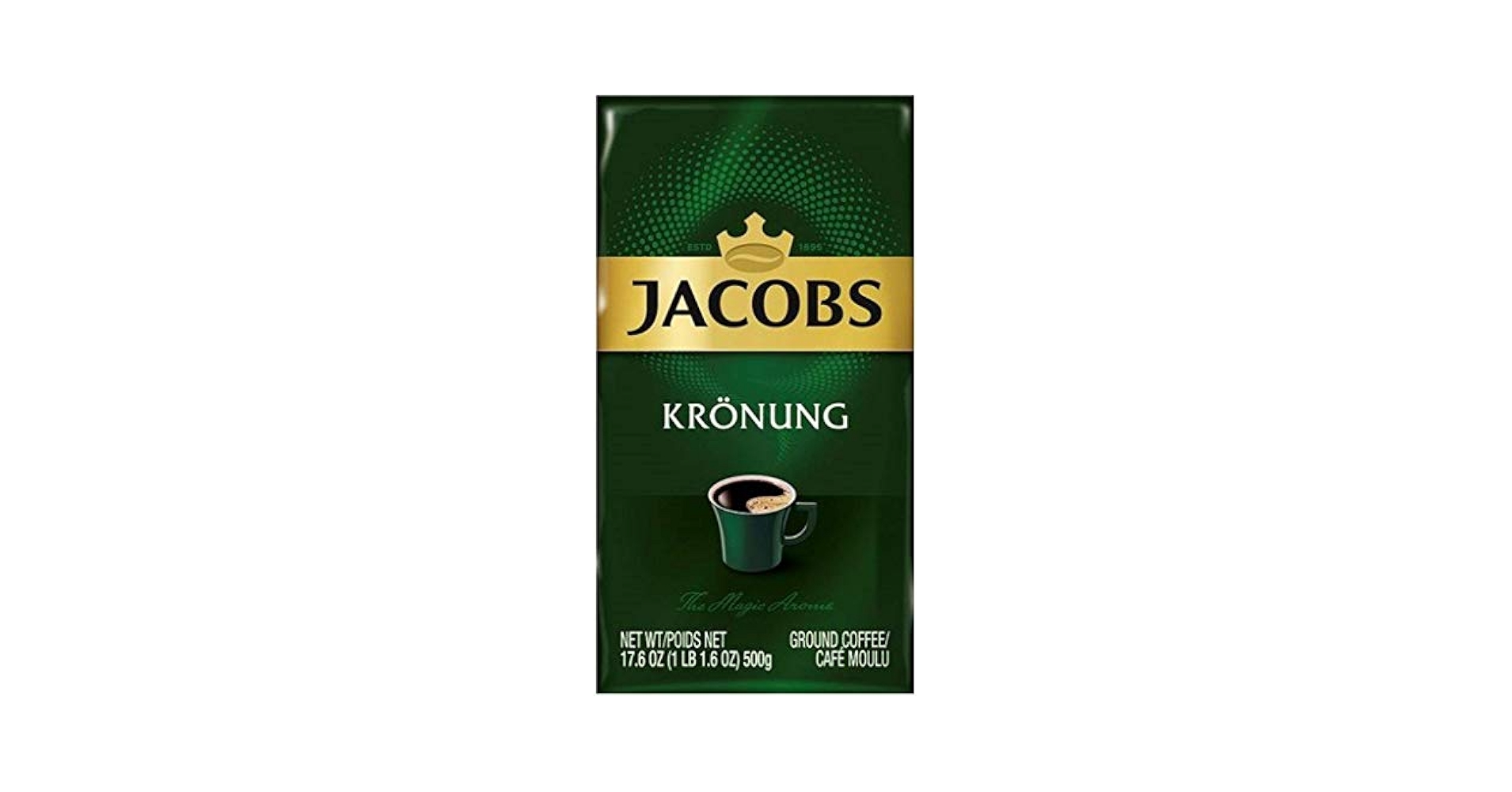 JACOBS ジェイコブズクローヌングコーヒー　500gX３個 Amazon.com : Jacobs Kronung Ground Coffee 500 Gram / 17.6