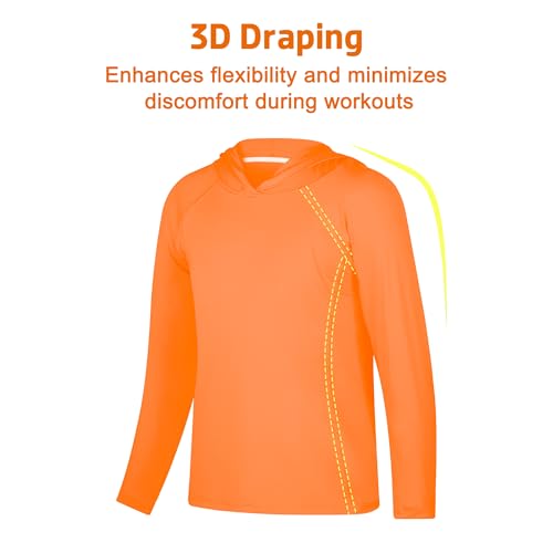 BIG ELEPHANT 2 Pack Boys Athletic Hoodie Mesh Moisture Wicking Active Performance Long Sleeve T Shirt Quick Dry Fit Pullover4