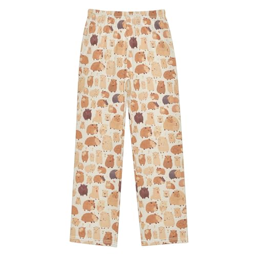 Pajama Pants Cute Capybara PJ Bottoms Sleepwear Lounge Sleep Pant with Pockets