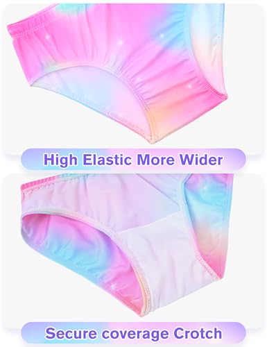 Girls Swimsuit 3 Piece Sleeveless Bathing Suit Sets with Skirt Swimwear Rash Guard for Kids Beach UPF 50+ Sun Protection4