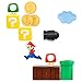 Mario Dekorative Kühlschrankmagnete 12 pcs, Küchen Magnet Set, Mario Kühlschrank Magnet 3D, Mario Whiteboard Magnete, Spezielle Kühlschrankaufkleber Mario, für Zuhause, Kühlschrank, Whiteboard, Magnet