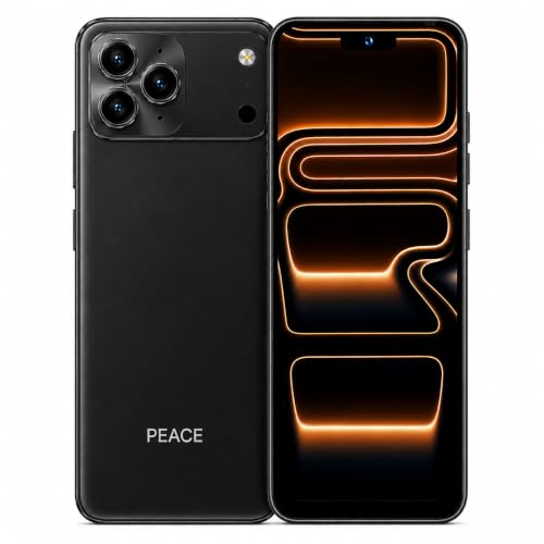 Image of PEACE Nova 17 MAX Smartphone | 6GB RAM + 64GB ROM | 6.56 inch HD+ Display | 20MP Rear Camera | 8MP Front Camera | 5000mAh Battery | Dual SIM | 4G Network Support, Black
