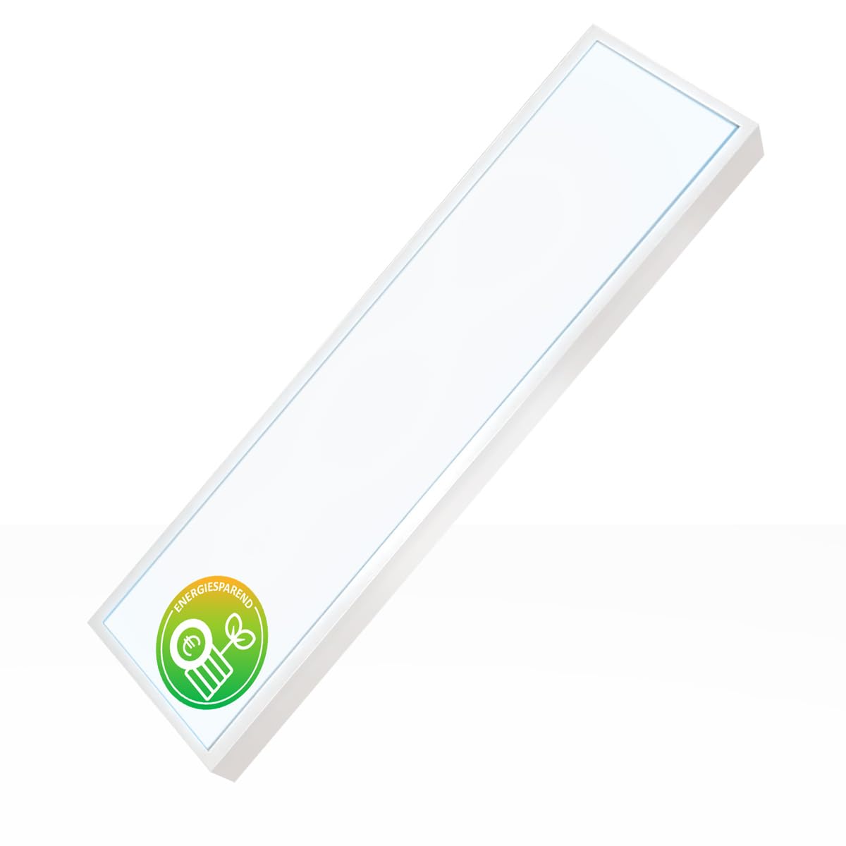 Xtend EcoLight LED Anbaupanel 150x30cm 5000K Neutralweiß UGR19 160lm/W 40W integrierter Alu Aufbaurahmen Bürodeckenleuchte Aufputz Rasterleuchte Montagerahmen Aufbau Deckenleuchte BLt