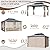 EROMMY 10'x13' Gazebo Polycarbonate Double Roof Canopy Outdoor Aluminum Frame Pergolas with Netting and Curtains for Garden Patio Lawns Parties