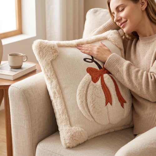fall decor Throw Pillow for couch Halloween Pumpkin Pillow with Pillowcase - image 5