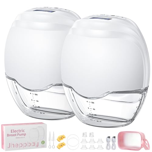 Milchpumpe Elektrisch Tragbar Freihändig - Jheppbay Elektrische Milchpumpe, BPA-frei, Schmerzfreie,...
