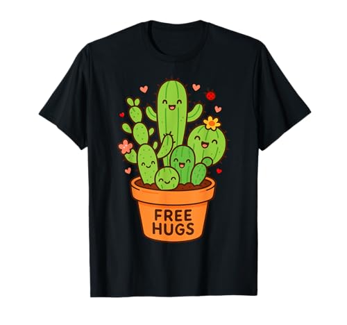 Abbracci Gratis Cactus Umorismo Tenero Regalo Originale Maglietta