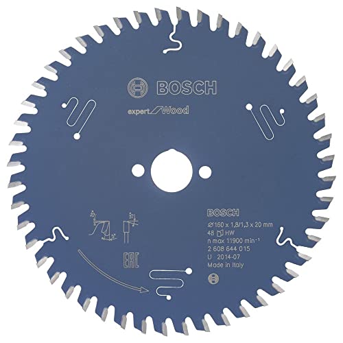 Bosch Accessories 2608644015 Lame de scie circulaire expert for wood 160 x 20 x 1,8 mm 48