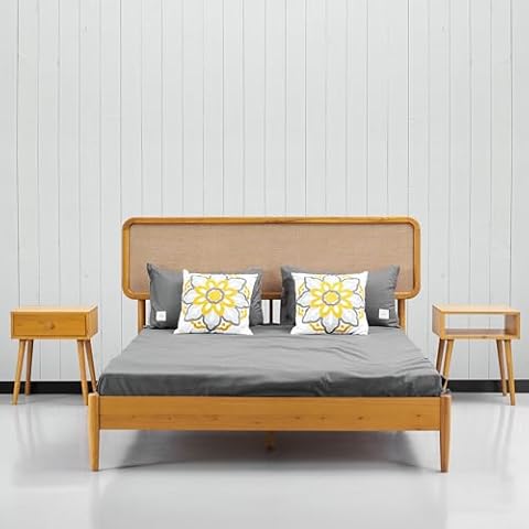 NTC Lupin Wooden Bed Frame - Rustic Oak Cover