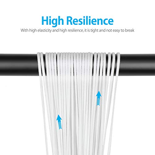 image for Lyplus Elastic Bands for Sewing 1/8 inch, 100 Yard Elastic String for 