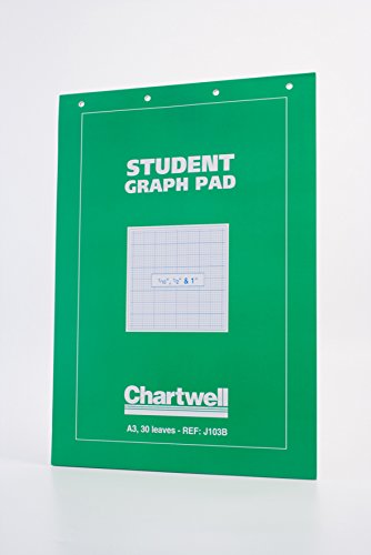 Chartwell chj103b Blocco a quadretti formato A3, colore: verde