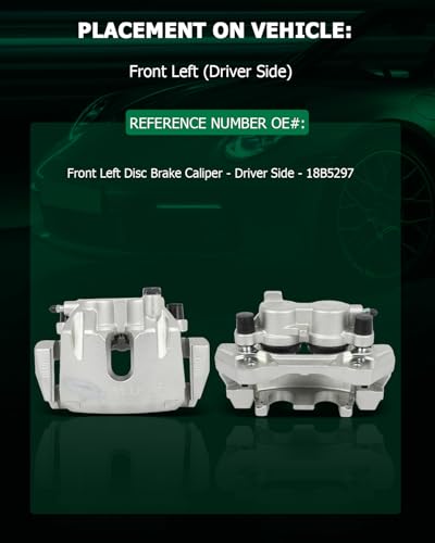 Image of SCITOO Front Left Brake Caliper With Bracket 18B5297 Compatible For Dodge For Durango 2011-2018 For Jeep For Grand Cherokee 2011-2017