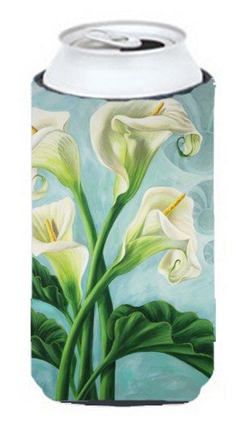 Arum Lilly by Judith Yates Tall Boy Can Cooler Hugger