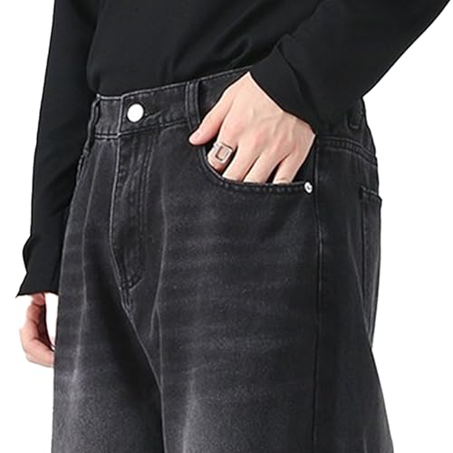 Men's Casual Loose Baggy Jeans Wide Leg Streetwear Men Denim Pants Baggy Relaxed Fit Flex Jean3
