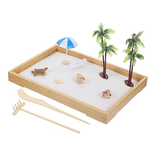 PRETYZOOM Set of Ocean Tray Beach Sandbox Desktop Decoration Home Decor Scene Adornment