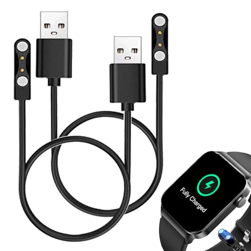smaate Smart Watch Cables Compatible with Donerton uaue T50S 1.85” Smart Watch, 2-Pack