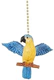 Tropical Island Parrot Macaw Ceiling Fan Light Pull