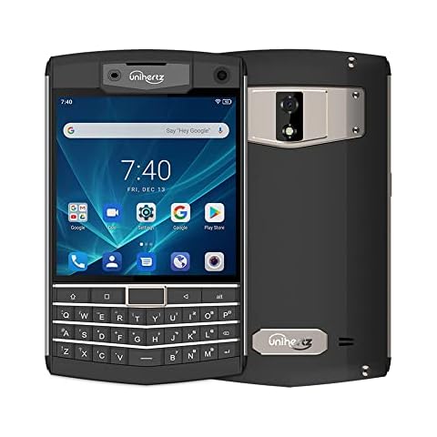 Unihertz Titan 6GB+128GB, Rugged QWERTY Smartphone, Android 10 Unlocked Smart Phone, Black (Support T-Mobile & Verizon only) Cover