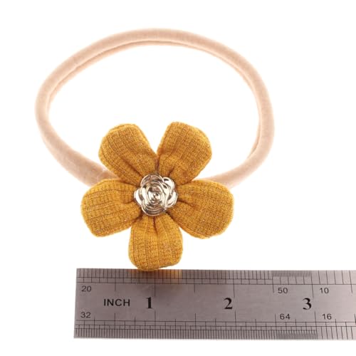 Bloomosh 6 Pack Baby Flower Headbands Soft Nylon Headbands Hairbands Hair Bows Hair Accessories for Baby Girls Newborn Infant Toddlers kids2