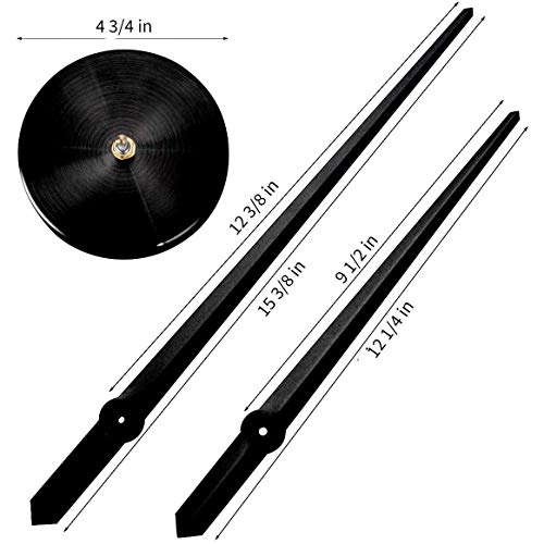 Aililife 3D Clock Hands, Diy Large Clock Movement Mechanism With 12 Inch Long Spade Hand, 3D Wall Clocks Home Decor #TOP5