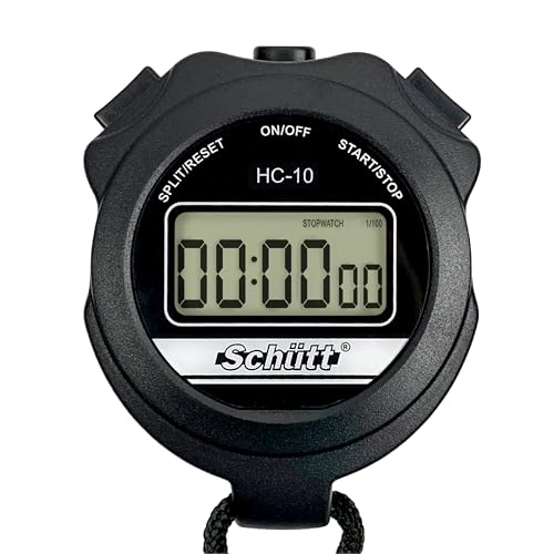 Schütt Cronómetro HC-10 | con Pantalla Grande de una Sola línea | Resistente a Las Salpicaduras | Deporte | Hobby | Tiempo Libr