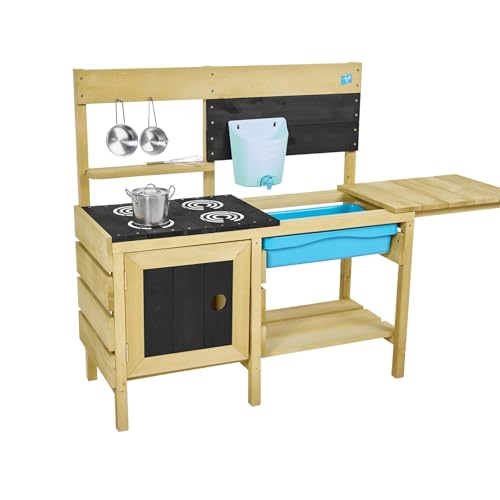 TP Cuisine D'EXTERIEUR en Bois Deluxe avec Four ET Reservoir d'eau avec Accessoires DE Jeux - Norme FSC dim L96 x l40 x h96
