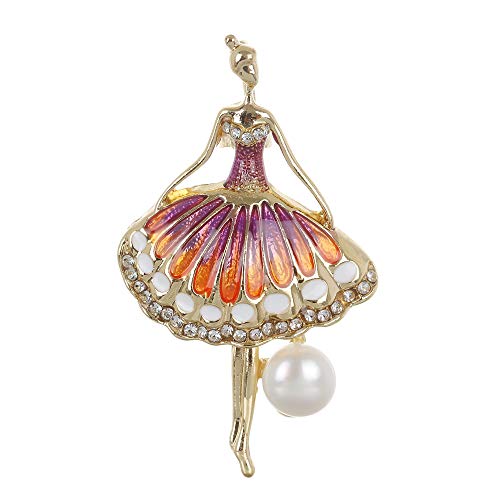 Broche de perlas de agua dulce para niña bailando de Runheng.