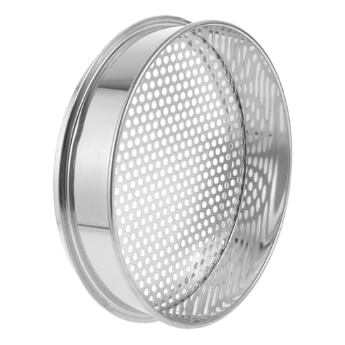 ステンレス製ガーデン土ふるい メッシュ土壌フィルター 園芸用土壌選別器 耐久性高く簡単操作 屋外園向け砂利落としふるい