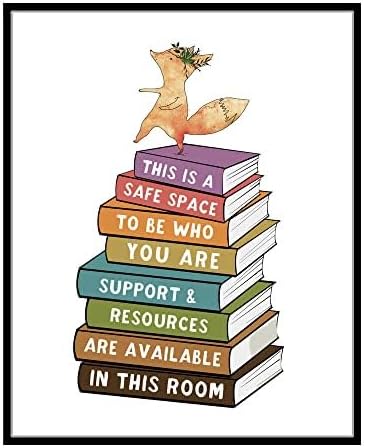 This Is A Safe Space, Inclusive Classroom Wall Art, Diversity Classroom Decor, Classroom Decor Print, Social Worker, School Counselor Office