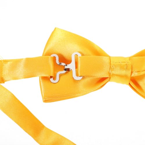 Set de accesorios de hombre: fajín, moño y pañuelo amarillo miniatura 7