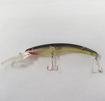 SEASKY Walleye Bass Pike Fishing Lure 4 3/4 INCHES 9/16oz Top Water Arc Minnow Hard Bait