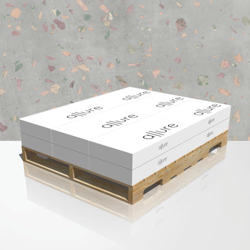 Image of Allure Luxury Vinyl Tile Flooring, 22 Mil Wear Layer, Ultima Comfit Terrazzo 12 inch x 24 inch, 6.5 mm Thick Vinyl Tiles with Click and Lock Installation, 12 Boxes 282.72 sq ft.