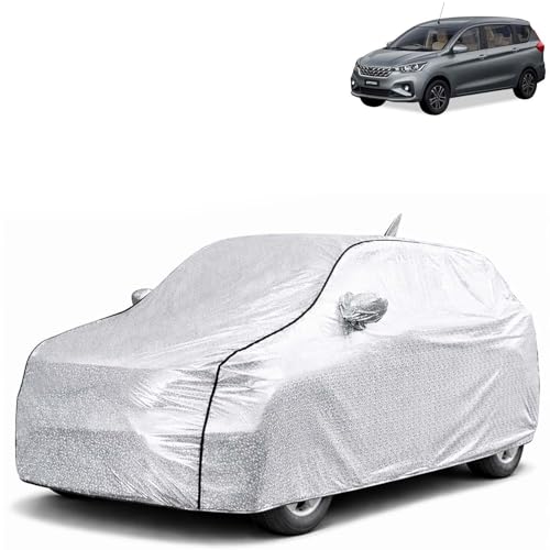 Image of KINGSWAY SilverTech 100% Waterproof Car Cover Only with Maruti Suzuki Ertiga (Year 2025 Onwards - All Model) | Mirror and Antenna Pockets | Scratchproof | All Weather Car Body Cover