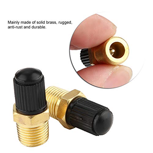 2Pcs 1/8" NPT MPT Brass Air Compressor Tank Fill Valve Air Compressor Valve with Stable Performance for Cars - Image 3