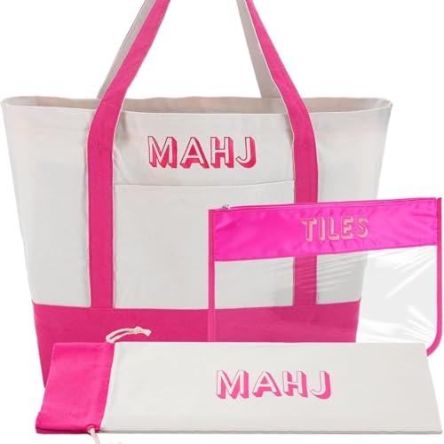 Set de Bolsa de Lona para Mahjong Americano