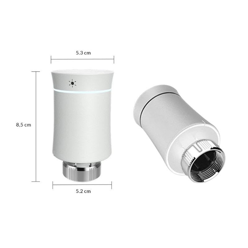 SILAMP - Kit Testina Termostatica Collegata Universale Touch con Schermo LCD
