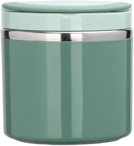 GENIGW - Contenedor térmico de sopa para alimentos fríos y calientes, lonchera de acero inoxidable con asa (color E, tamaño 21.3fl oz)