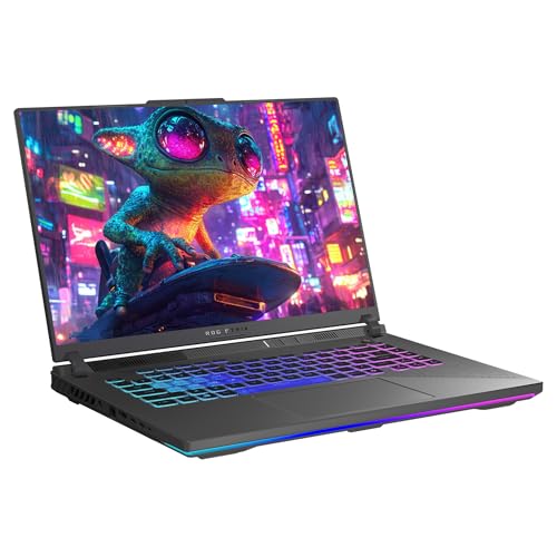 Image of ASUS ROG Strix G16 Gaming Laptop, AMD Ryzen 9-8940HX, 64 GB DDR5 RAM, 4 TB PCIe SSD, 16 inch WUXGA (1920x1200) 165Hz Display, Nvidia G-Force RTX 5070Ti, 4-Zone RGB Backlit Keyboard, W11 Home, Eclipse Grey
