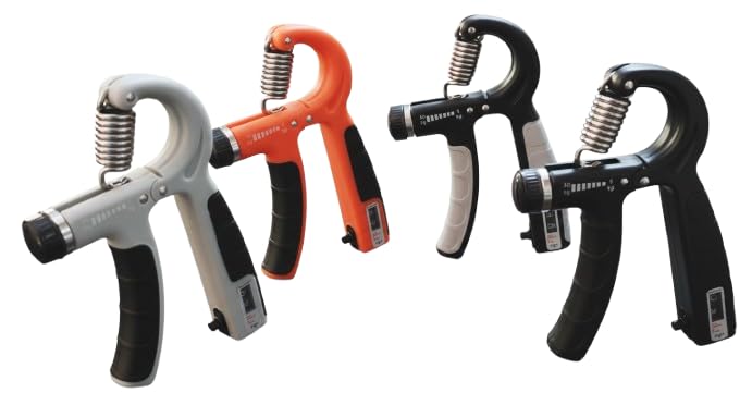 Adjustable Hand Grip Strengthener Set With A Counter, Spring Resistance Exercise Equipment, Multicolour, Ergonomic Training Tools for Forearm Workout, Pack of 1-image-0