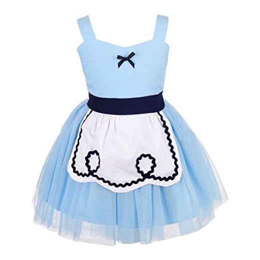 Dressy Daisy Princess Costume Summer Tulle Dress for Toddler Girls Size 4T, Blue