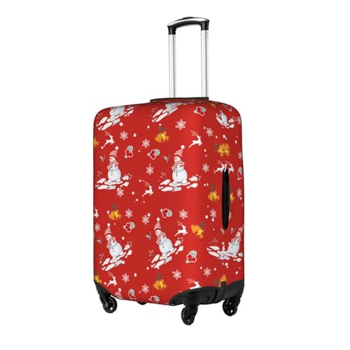 Travel Luggage Cover Christmas Snowman Xmas Deer Christmas Bell Snowflake Fashion Washable Baggage Suitcase Protector Fit For Luggage Small2