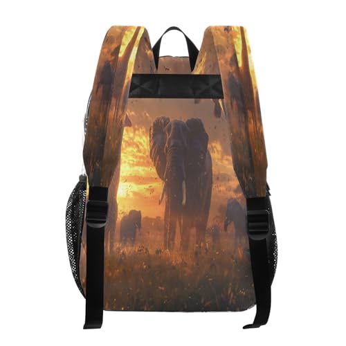 Wild Animals Clear Backpack - Stadium Approved Large 15.7-inch Waterproof Transparent Bag for Sports, Concerts, Work, Travel#4013