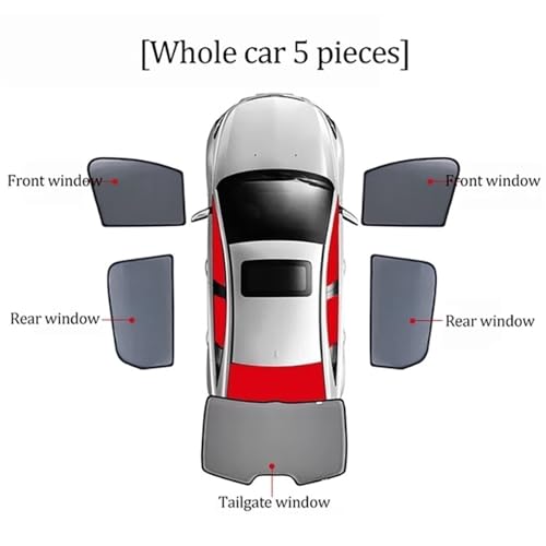 Parasol de coche para VW para Tiguan para Allspace cortinas premium protección UV 2