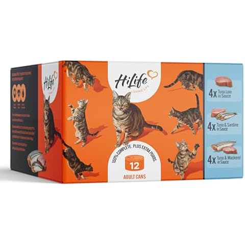HiLife Adult Wet Cat Food Tins with Tuna Cover