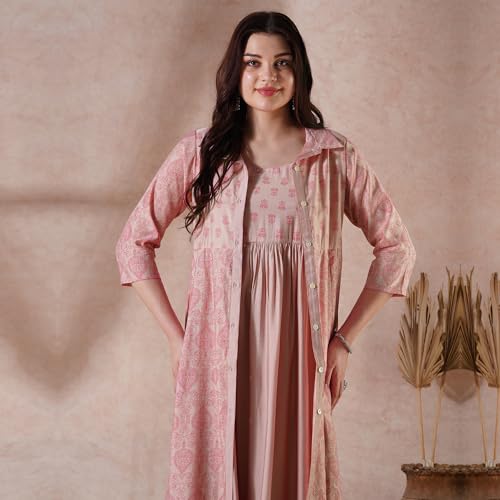 Image of Globus Women Ethnic Dress (GS573582 Green S)