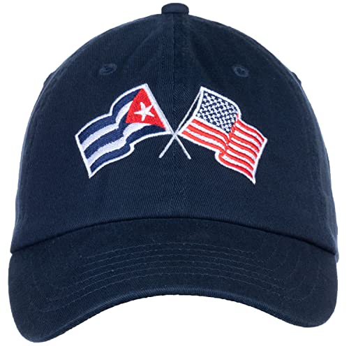 Image of Ann Arbor T-shirt Co. American Friendship Nations Flag Baseball Low Profile Dad Hat for Men Women