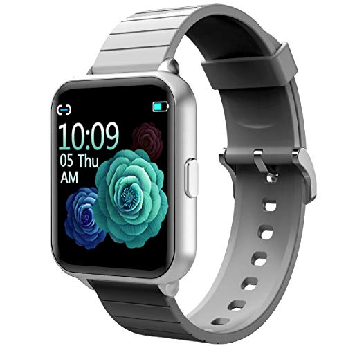 jpantech Smart Horloges Fitness Tracker IP68 Waterdichte Fitness Horloge met Hartslag Monitor Stappenteller Slaapmonitor Stopwatch voor Mannen Vrouwen voor iPhone Android