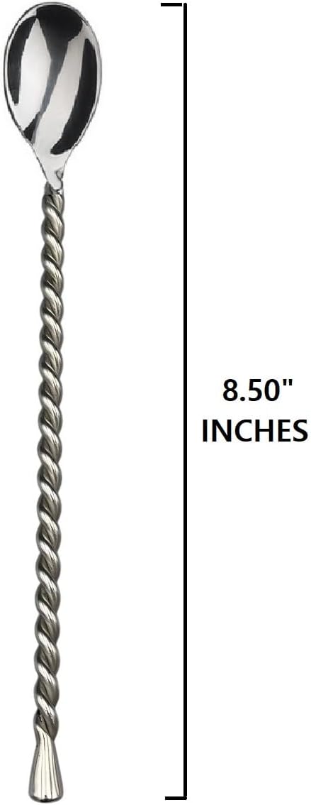 Gourmet Settings Silver Tear 18/10 Stainless Iced Beverage Spoon (Set of Twelve)