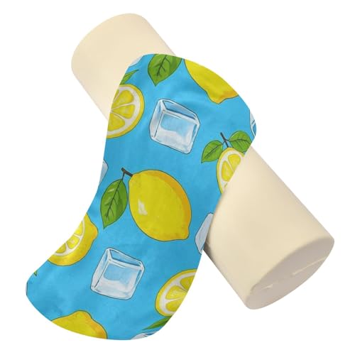 Almohada cilíndrica de espuma viscoelástica 43x14 cm miniatura 2