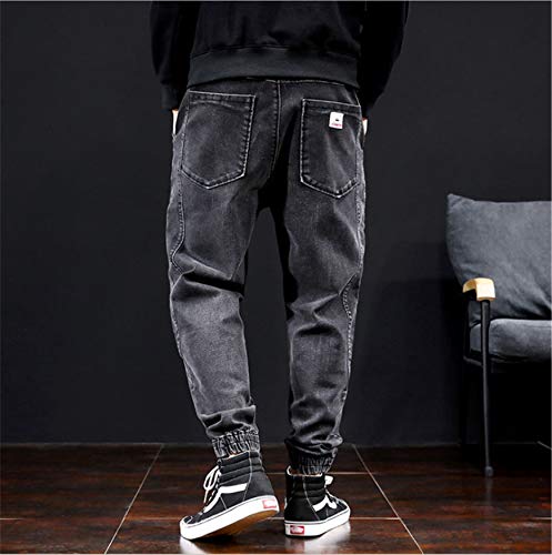 Andongnywell Men's Basic Slim Stretch Jeans for Men Casual Skinny Elastic Jean Elasticized Loose Denim Pants4